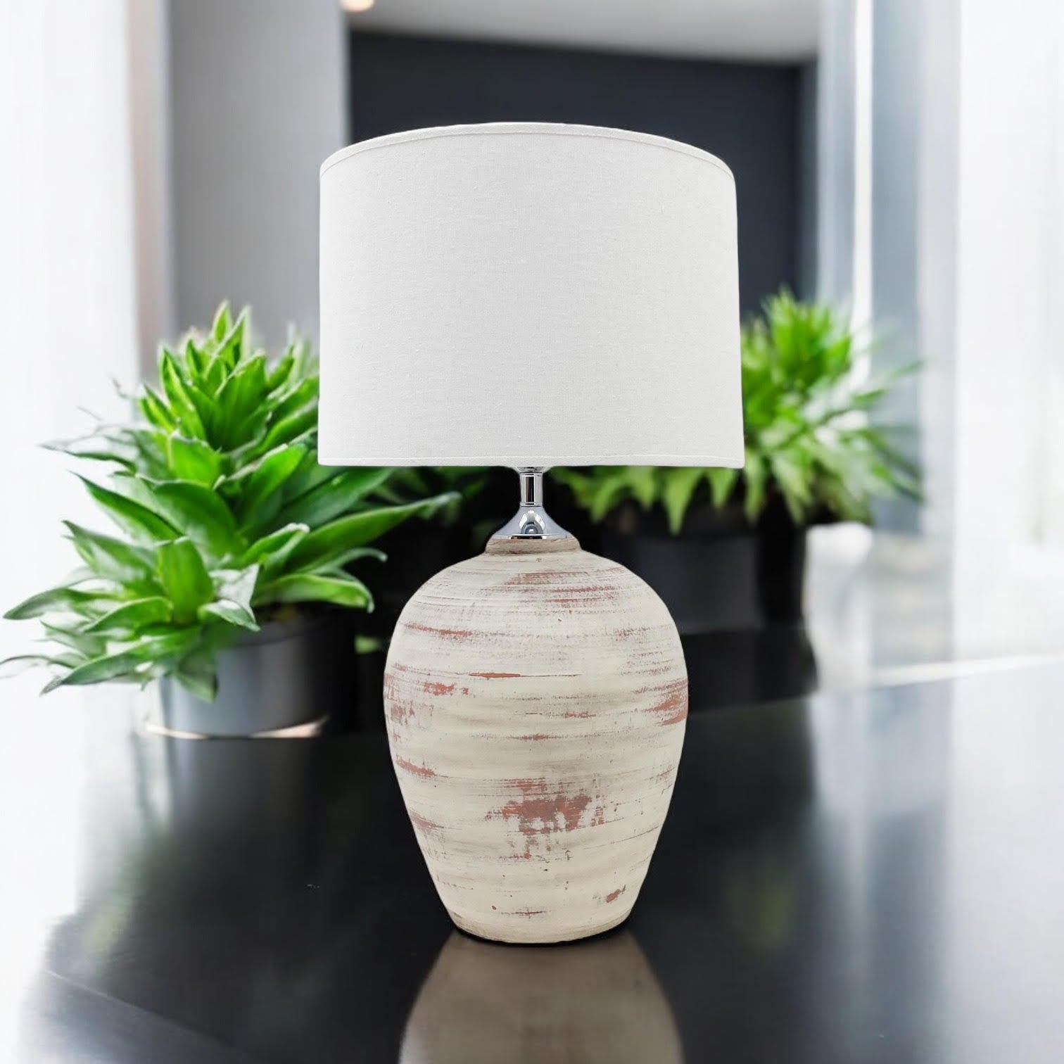 Table Lamp 61x27x27cm with Shade - Traditional Standard Design - AKGOmniShop