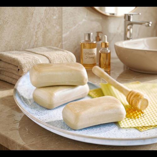 Goat Milk & Manuka Honey Soap Set - 3 Bars, Shea Butter