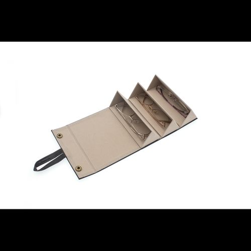 Triple Glasses Organizer: Hanging Case for 3 Pairs