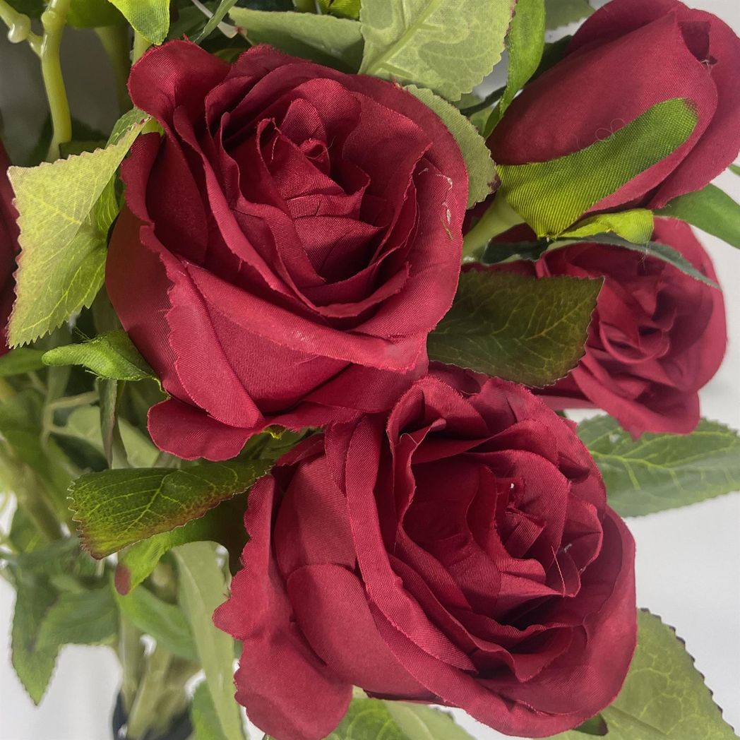60cm Lifelike Red Rose Artificial Flower - Realistic, Long-Lasting Decor