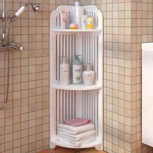 3-Tier Corner Bath Shelf for Bathroom Storage & Organization