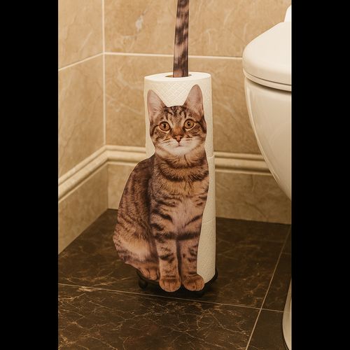 Cat Design Toilet Paper Holder — Purrfect Gift for Cat Lovers