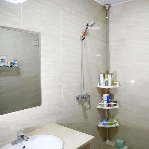 Adjustable Corner Shower Shelves - 3-Tier Caddy for Clutter-Free Shower