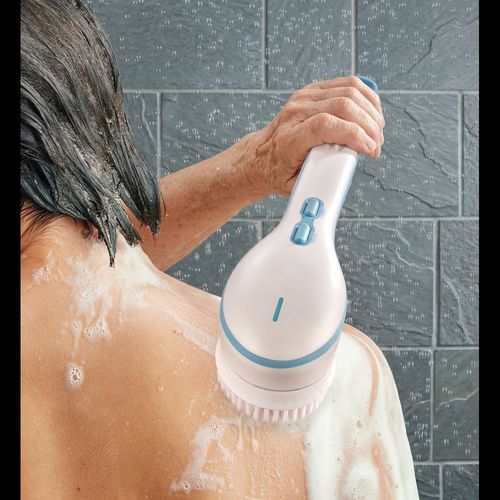 Cordless Battery-Powered Body Brush for Shower - Fresh, Rejuvenated Skin