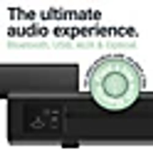 Compact Soundbar 2.1 with Built-In Subwoofer - 50W Audio Power