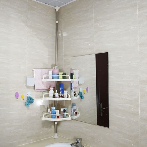 Adjustable Corner Shower Shelves - 3-Tier Caddy for Clutter-Free Shower