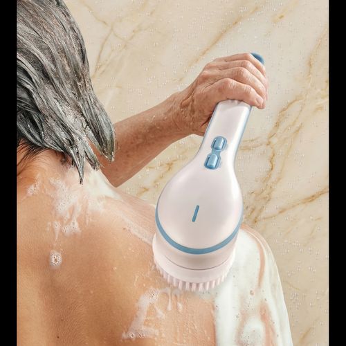 Cordless Battery-Powered Body Brush for Shower - Fresh, Rejuvenated Skin