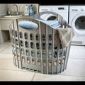 Folding Laundry Basket: Clutter-Free, Portable Laundry Organizer