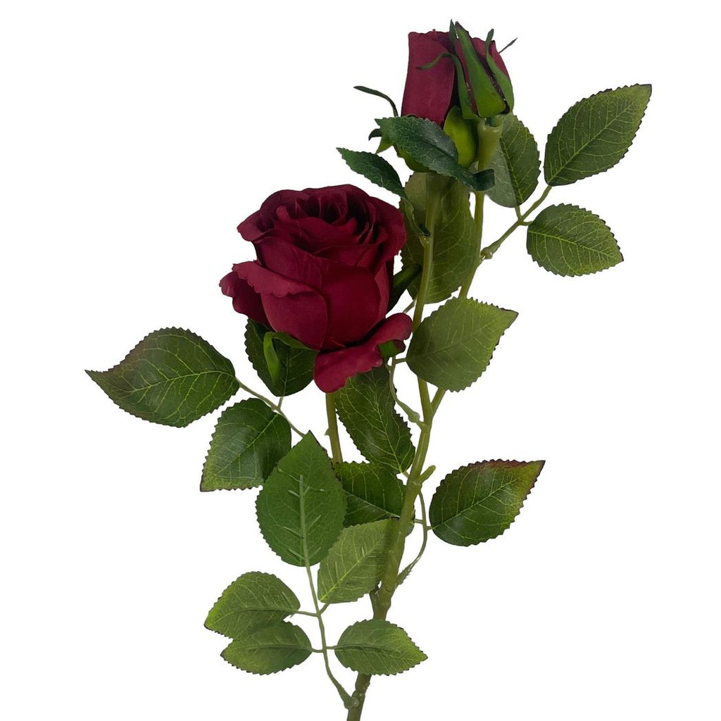 60cm Lifelike Red Rose Artificial Flower - Realistic, Long-Lasting Decor
