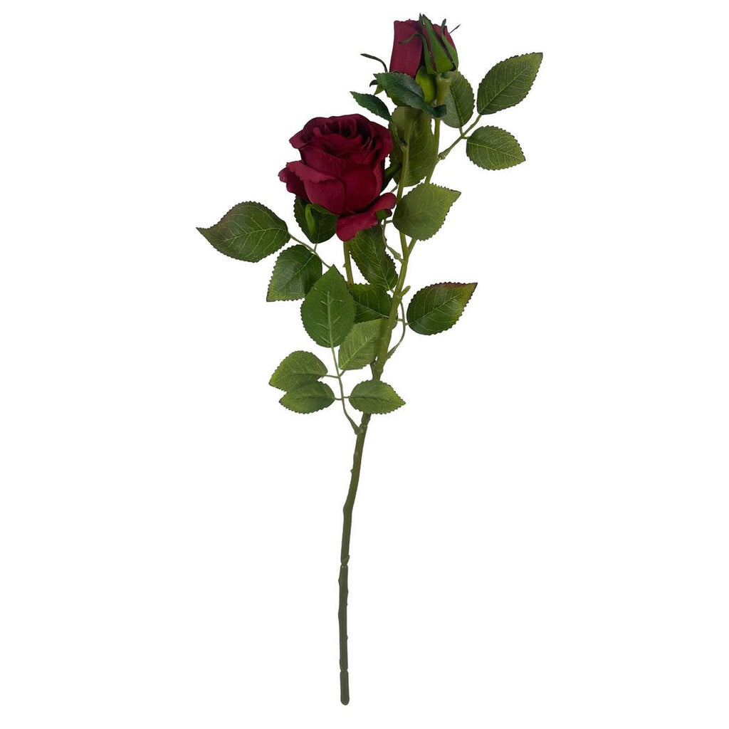 60cm Lifelike Red Rose Artificial Flower - Realistic, Long-Lasting Decor