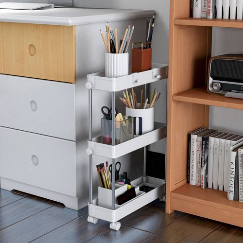 All-in-One Rolling Storage Cart for Home Organization